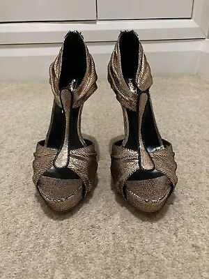 £100 • Buy Rupert Sanderson Dragoon Rose Tejus Sandals - Size 40/UK 7