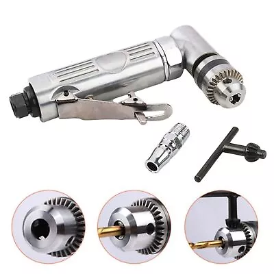 Pneumatic Drill 1/4  90° Elbow Air Drilling Machine Right Angle Air Punch Drill • $27.59