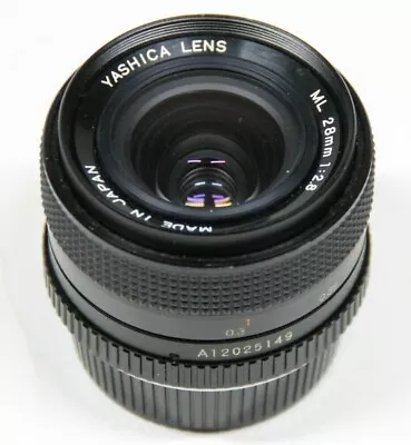 Yashica ML 28mm F2.8  Camera Lens Prime Rear Lens Cap C/Y Mount  #L45 • £79.99