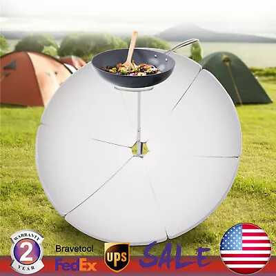 1500W Portable Solar Cooker Parabolic Sun Oven Outdoor Camping Barbeque Cooking • $85.01