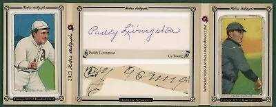 1909 T206 Cy Young Bare Hand Cut Auto  COA + Livingston Historic Autographs GOAT • $5800
