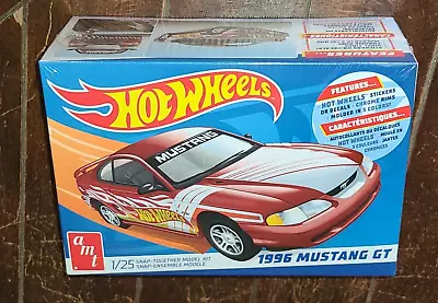 AMT Hot Wheels 1996 MUSTANG GT 1:25 Scale Snap-Together Model Kit AMT1298M/12 • $24.74