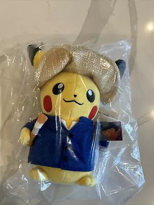 Pikachu Van Gogh Museum X Pokemon Center Plush 7in. Limited Edition Sealed • $43.99