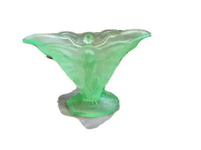 Walther Art Deco Uranium Glass Butterfly • £374.39