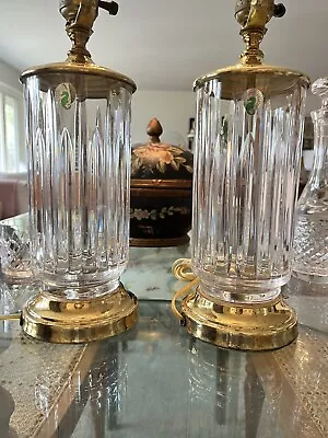 Waterford Crystal Made In Ireland Vintage Lamp Beveled Cuts 20” To Finial -2 Avl • $150