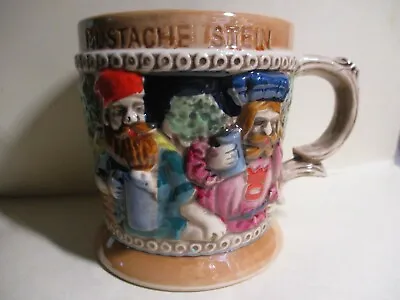 Mustache Stein Coffee Mug Cup Made In Japan Collectible Germanic/ English • $19.99