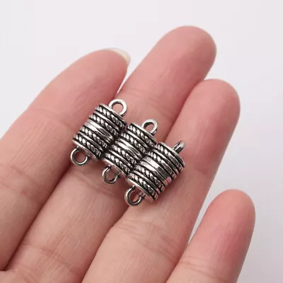 5Sets Antique Silver Strong Magnetic Clasp Connectors Jewelry Bracelet Findings • $4.99