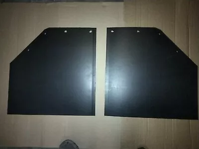 $59.95 • Buy Plain Black 24  X 24  X 5/16  Polyethylene Resin Semi Truck Mud Flaps Pair Angle