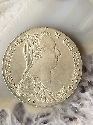 Maria Theresia Silver Taler Thaler 1780 Austria-Hungary S.F.portrait&diadem Coin • $150