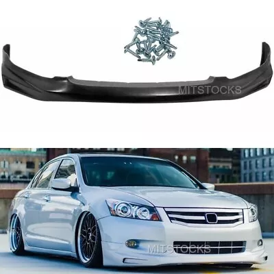 For 08 09 10 2008 2009 2010 Accord Mugen Style ADD-ON Front Bumper Lip Spoiler • $106.88