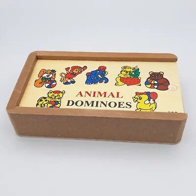 £3 • Buy Animal Dominoes Wooden Colourful Children's Toy Vintage 1980s Educational