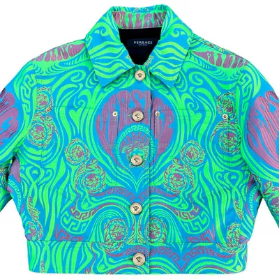 Authentic Versace Medusa Music Jacket UV Reactive Black Light Poster Art Jacket  • $850