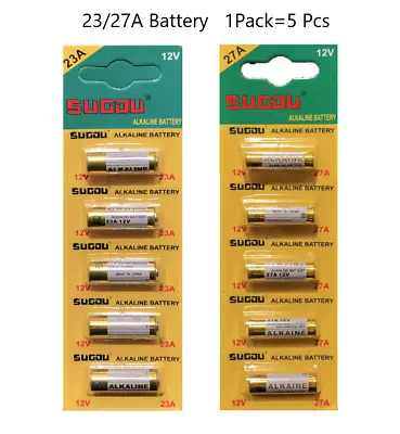 Tipsun 23A 27A Alkaline 12V Batteries A23 A27 Garage Car Remote Batteries Alarm • $6.69