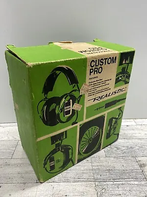 Vintage REALISTIC Stereo Custom Pro KOSS Padded Headphones 33-1002 New Old Stock • $49.99