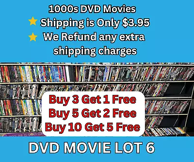 DVD Movies Pick & Choose Lot (6) $2.99 Combined Shipping (FREE DVDS W/PURCHASE) • $2.99