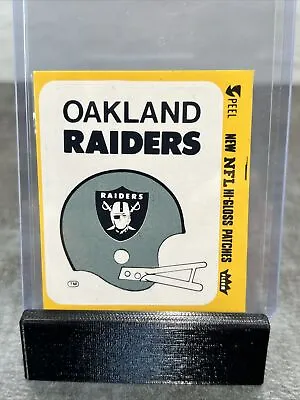 Vintage Oakland Raiders Helmet Sticker Fleer Teams In Action 1980's • $10.99