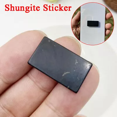SHUNGITE Phone Slice Sticker EMF Radiation PROTECTION Crystal Stone Health New • $7.69