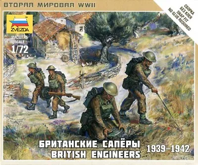 British Engineers 1/72 Soldiers - Zvezda 6219 • £4.11