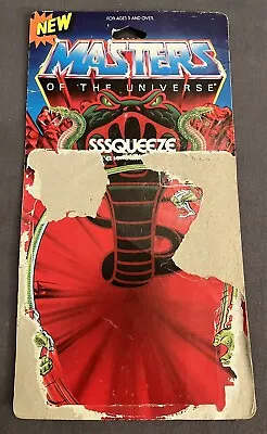 Vintage 1986 Sssqueeze Masters Of The Universe MOTU He-Man Mattel Card Back • $29.99