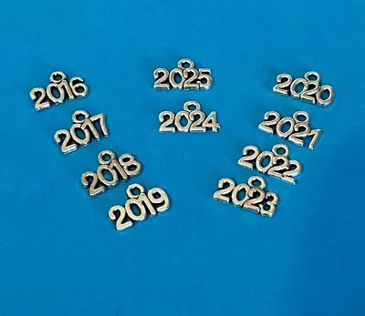 £1.85 • Buy 2022 + Others YEAR Charms  (2016 To 2025 Available) Tibetan Alloy Antique Silver