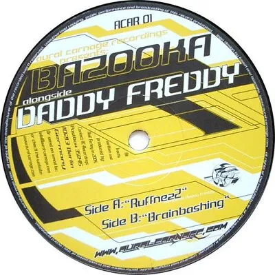 Bazooka Alongside Daddy Freddy - RuffnezZ / Brainbashing (12  EP) (Very Good (V • £5.75