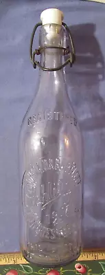 Vintage 1907 Schlitz Beer Bottle Hohman & Bartlett Manchester Nh • $15