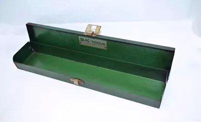 S-K Empty Metal Storage Socket Wrench Case Box 15  Vintage Clean Classic No2 • $22.95