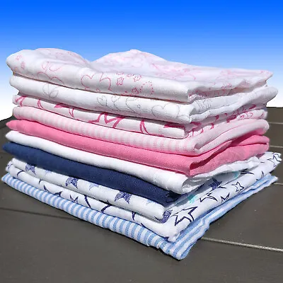 Muslin Squares X6 PK Large Good Quality Ex. Store Group Baby Burp Cloths Cotton • £7.97