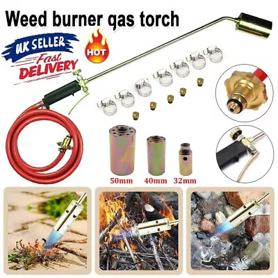 £16.38 • Buy Long Arm Torch Burner Propane Butane Gas Blow Roofers Brazing Set 3 Burner +Hose