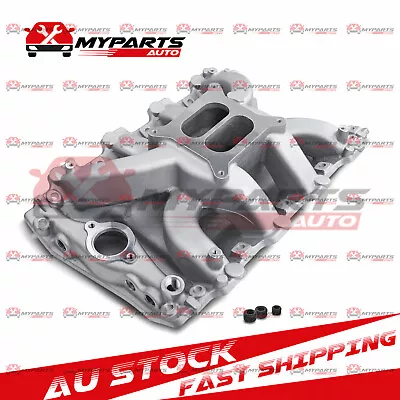 Intake Manifold 4-barrel Square Bore Holden 5L V8 VN Heads 304 308 SATIN 7594 • $400