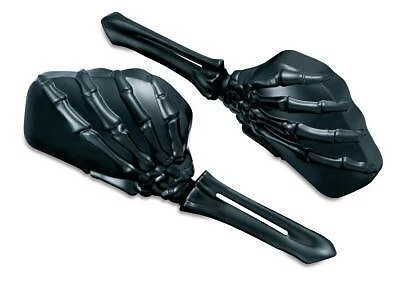 $179.96 • Buy Kuryakyn Satin Black Skeleton Hand Mirrors W/Hardware For Cruisers & Harley 1758