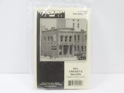 DPM Building Kit N Scale # 511 Cricket's Saloon 1996 Unassembled New • $18