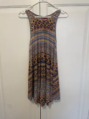 $10 • Buy Tigerlily Multicoloured Patchwork Sleeveless Swing Dress - Size 8