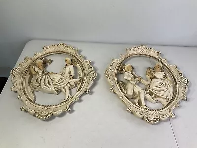 VTG UNIVERSAL STATUARY CORP #509 Wall Art. 15”x13”. Chicago IL 1957. Set Of TWO • $14.99