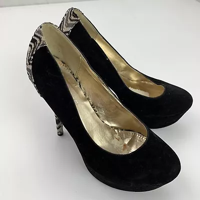 Liliana Platform High Heels Womens Shoes Size 9 Black • $13.59