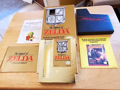 NES - The Legend Of Zelda - (New SEALED Map & MINT Manual) - Complete Oval CIB • $495