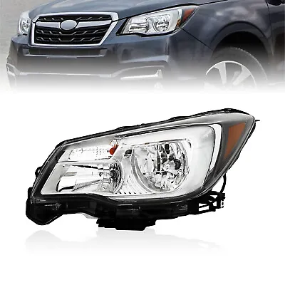 Left Headlight For 2017-2018 Subaru Forester Halogen Headlamp Driver Side W/Bulb • $89.89