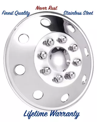 16  Rv Motorhome Hub Cap Wheel Cover Hubcap Stainless Steel Wheelcover One © • $108.94