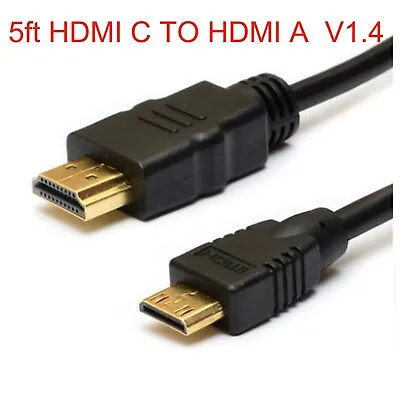 Mini HDMI C TO HDMI A Type C To HDMI A/V TV Video Cable For Android Tablet PC • $2.99