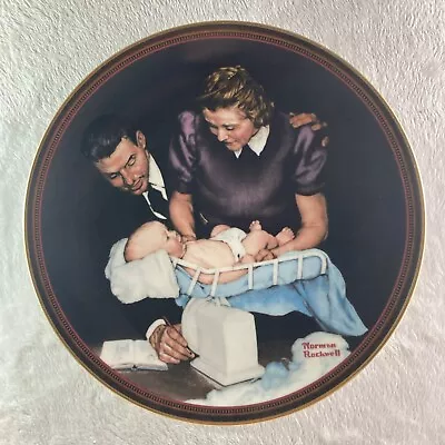 GROWING STRONG Plate Norman Rockwell: The Ones We Love #5 Father Mother & Child • $9.95