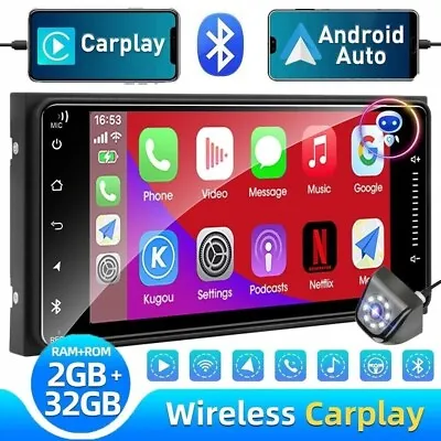 For Toyota 4Runner Camry Apple CarPlay Android 12.0 Car Stereo Radio GPS WiFi BT • $119.98