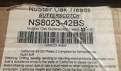NuStar NS8023-42BS Oak Butterscotch Retro Stair Tread 12  X 1/2  X 42  Set Of 2 • $35