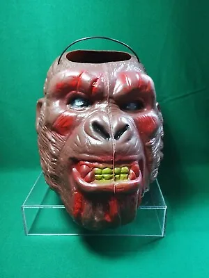 Vtg Jack-o Lantern Pumpkin King Kong Monster Halloween Candy Container Mexico B  • $34.99