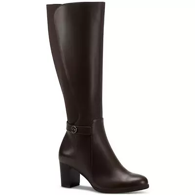 Giani Bernini Womens Mia Leather Tall Zipper Mid-Calf Boots Shoes BHFO 4845 • $24.99