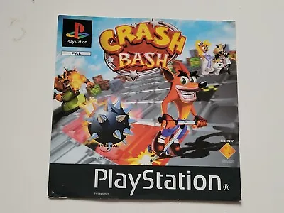 Playstation 1 Crash Bash Front Inlay Insert Artwork Cover ( ONLY ) • £12.99