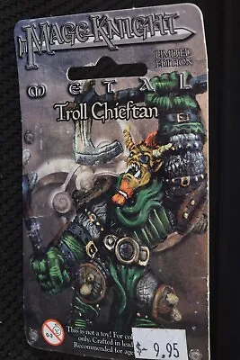 Mage Knight Limited Edition Metal Mini ~ Troll Chieftan 551~ Sealed! • $7.99