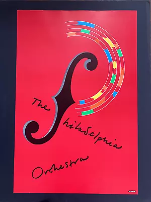 Milton Glaser The Philadelphia Orchestra Original Poster • $169.99