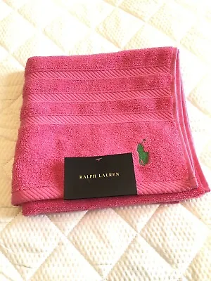 POLO RALPH LAUREN Hand Towel Pink BNWT • £14.90