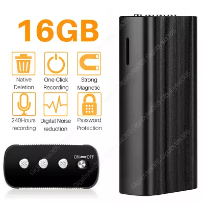 240 Hr Spy Hidden Mini MP3 Digital Voice Activated Recorder Audio Recording 16GB • $49.97