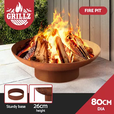 Grillz Fire Pit Charcoal Outdoor Heater BBQ Table Metal Fireplace Bowl 11 Model • $149.95